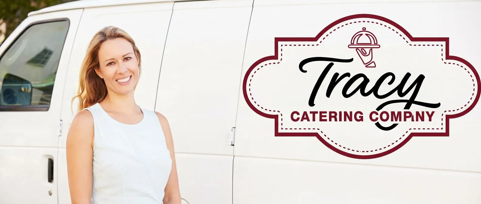 Tracy Catering Company delivery van Tracy Catering Company delivery van